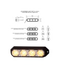 DESTELLANTE FLASH LEDS AMBAR 24V-12V