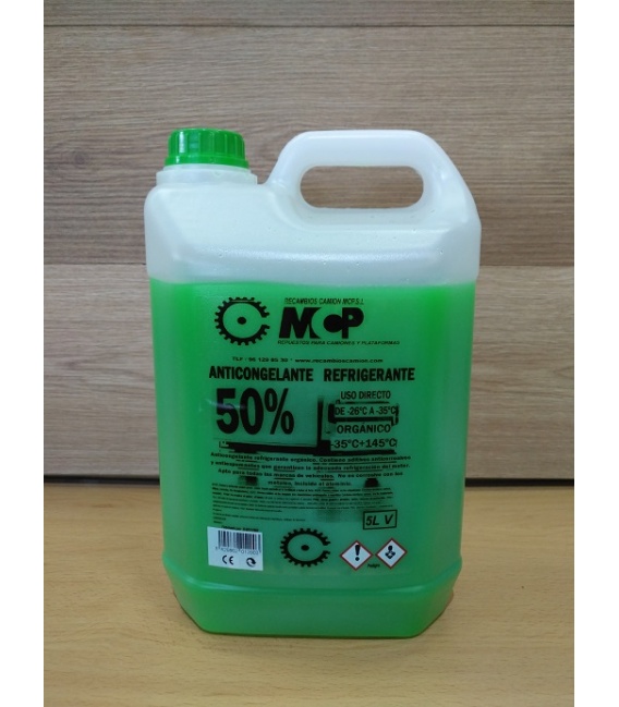 ANTICONGELANTE ORGANICO 50% VERDE