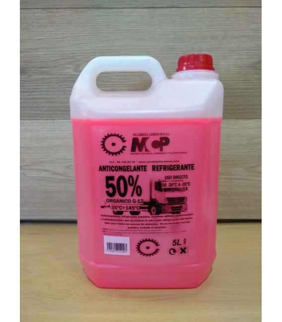 ANTICONGELANTE ORGANICO 50% ROSA