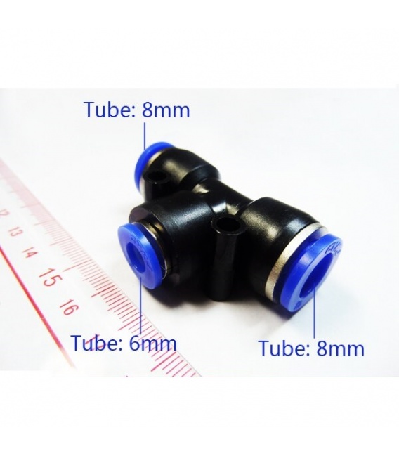 EMPALME RAPIDO "T" 8X8X6MM
