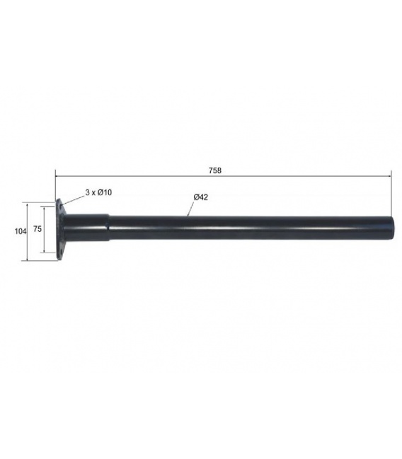SOPORTE GUARDABARROS 758mm