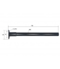 SOPORTE GUARDABARROS NEGRO 75cm