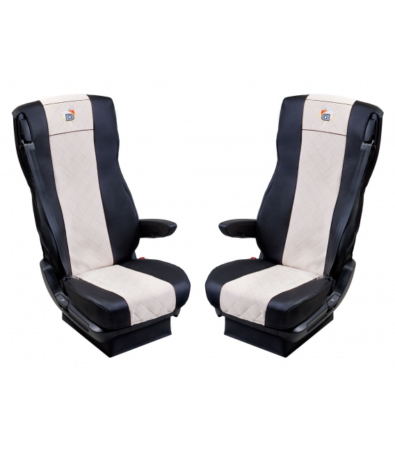 FUNDAS DAF XF105-106 POLIPIEL-TELA