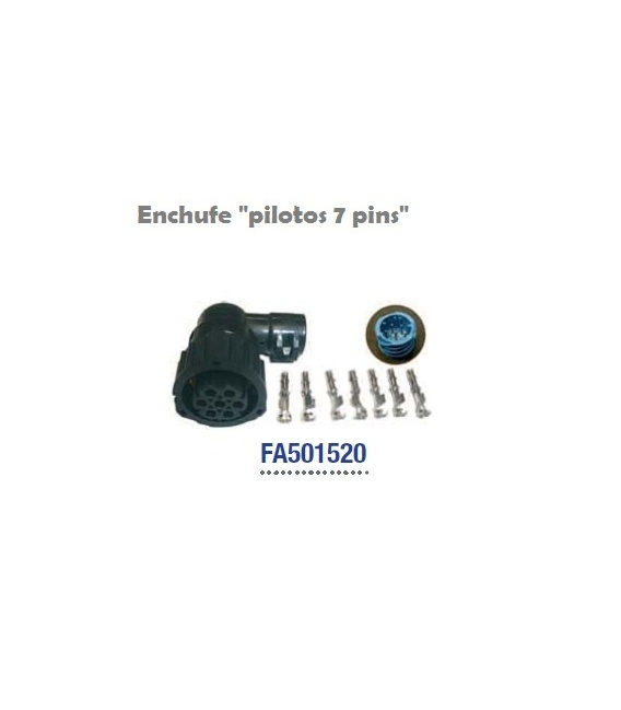 Enchufe pilotos 7 luces