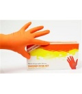 GUANTES (50) NITRILO L NARANJA - SIN POLVO