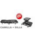CAMILLA Y SILLA REFORZADA 150 KG [ DOS UN UNO ]