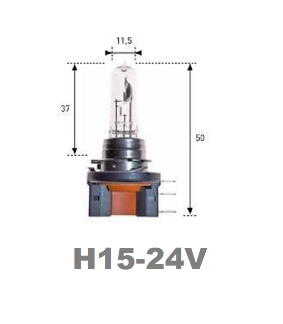 LAMPARA H15-AMOLUX 24V