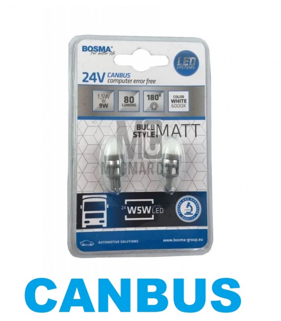 LAMPARAS W5W CUÑA 24V LEDS CANBUS