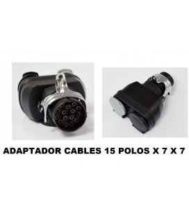 ADAPTADOR 15 POLOS A 2 DE 7
