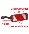 PILOTO ECOPOINT II CON LUZ MATRICULA 3 ENCHUFES