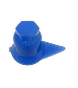 CUBRETUERCAS AVISADOR AZUL 32MM
