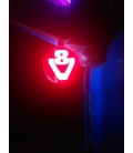 2 PILOTOS ACERO INOXIDABLE-LED V8 SCANIA-ROJO-BLANCO