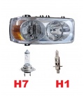 FARO DAF XF/CF/LF VERSIONES 2 (LAMPARAS H7+H1)