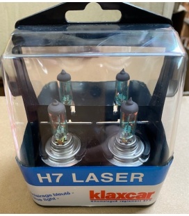 ESTUCHE LAMPARAS H7 12V LASER AZUL