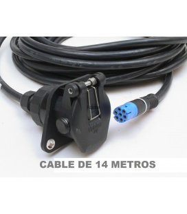 CLAVIJA EBS CABLE 14 METROS REMOLQUES CONEXIÓN FRENOS HALDEX
