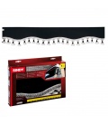 CORTINA VISERA PARASOL ROJO 240X18CM