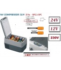 NEVERA 24V-12V-230V- COMPRESOR 30 Litros -INDEL B