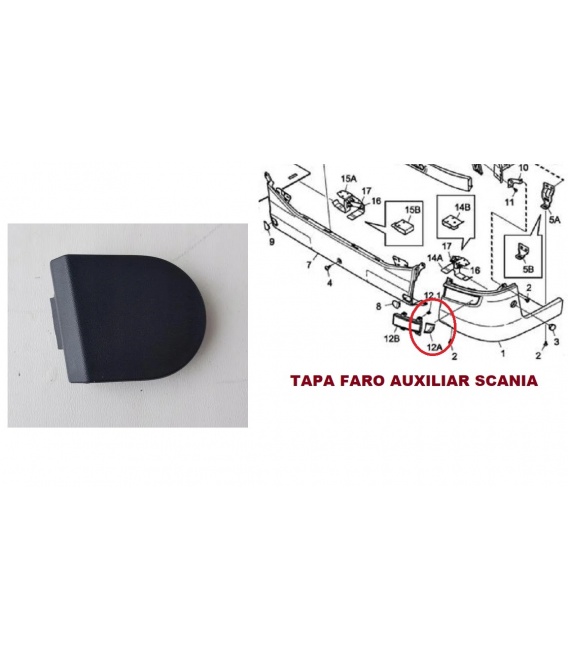 TAPA FAROS AUXILIARES SCANIA L/P/G/R/S