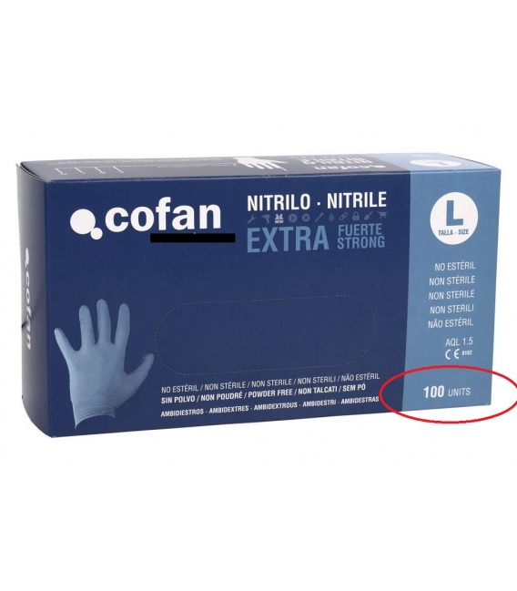 GUANTES NITRILO EXTRA FUERTES