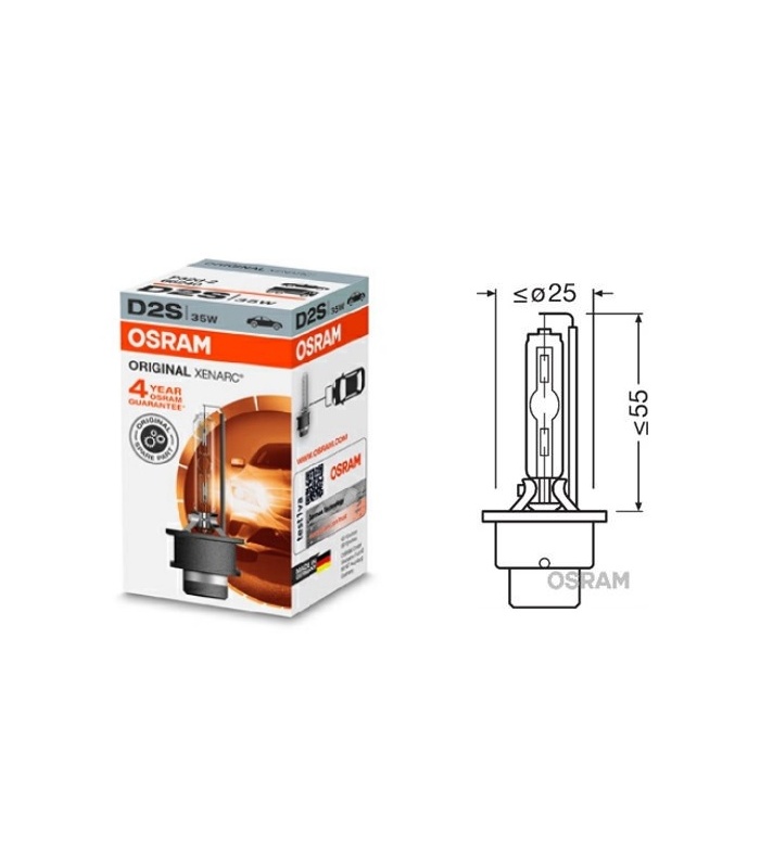 LAMPARA XENON D2S OSRAM-35W - RECAMBIOS CAMION MCP.S.L