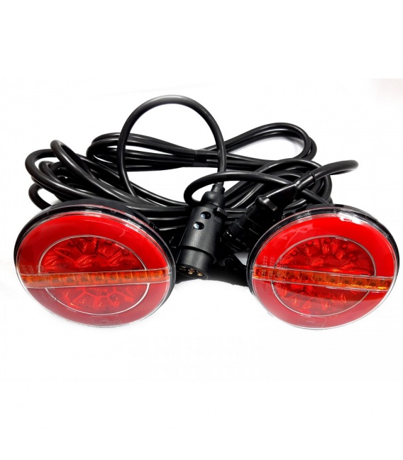 KIT 2 PILOTOS LUZ LED TRASEROS REMOLQUE CABLE