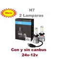 ESTUCHE 2 LAMPARAS LEDS-H7-24V-12V-32V-M-TECH EUROPA