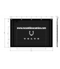 2 FALDILLAS ANTISPRAY VOLVO-MCP COM GUIAS Y TORNILLERIA