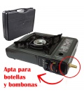 COCINA GAS DOBLE ALIMENTACION BOTELLINES Y TOMA DE MANGUERA GAS AUXILIAR
