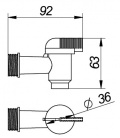 GRIFO PLASTICO BIDON AGUA