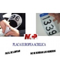 MATRICULAS ACRILICAS HOMOLOGAS