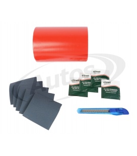 KIT REPARACION PARCHE LONA ROJA 220X14cm