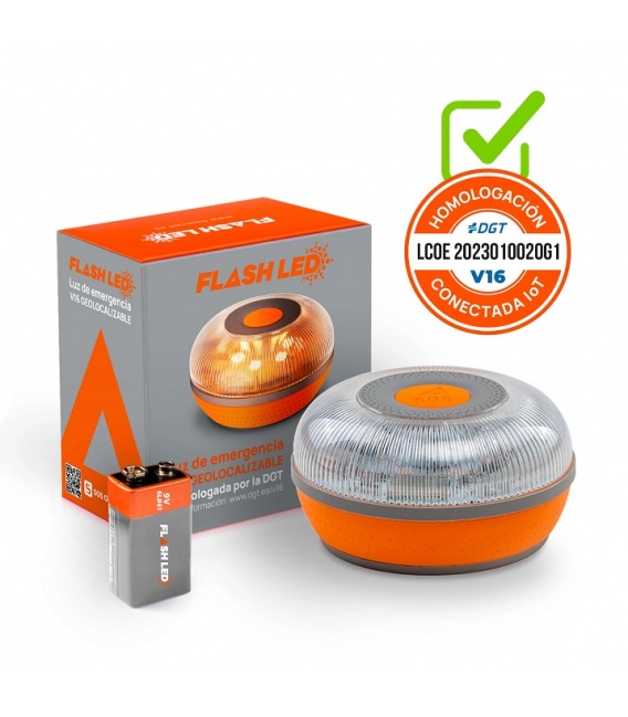 LUZ EMERGENCIA GEOLOCALIZABLE FlashLED SOS DGT FlashLED SOS V6