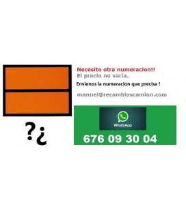 PLACA MERCANCIA PELIGROSA