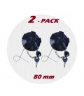2 TAPONES UNIVERSAL 80 mm 2LLAVES/CADENA REFORZADA+GANCHO