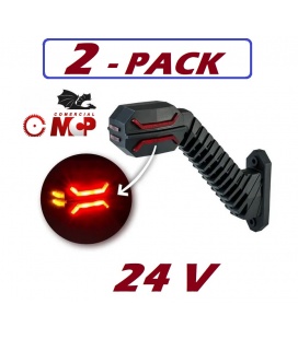 2 PILOTOS ANCHURA LEDS FLEXIBLE 24V