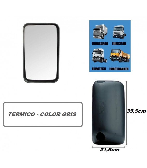 RETROVISOR IVECO MANUAL TERMICO [ COLOR GRIS ]