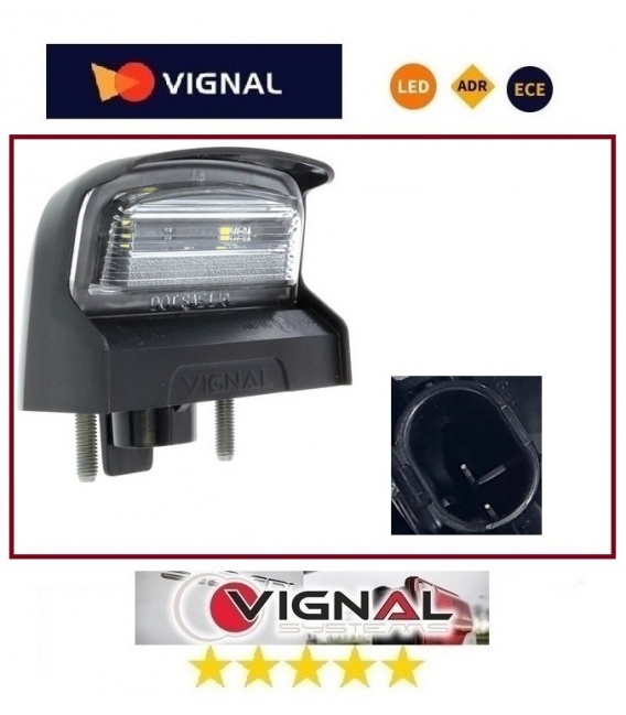 PILOTO LUZ MATRICULA LED 12/24V-VIGNAL