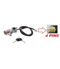 CONTACTO DE ARRANQUE MAN F90-CERRADURA CON 2 LLAVES [ENCHUFE 4 PINS]