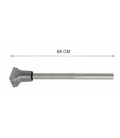 TUBO CON SOPORTE GUARDABARROS TRASERO-VOLVO/RENAULT-68cm
