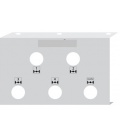PLACA SOPORTE 5 TOMAS PRESION ITV INOXIDABLE