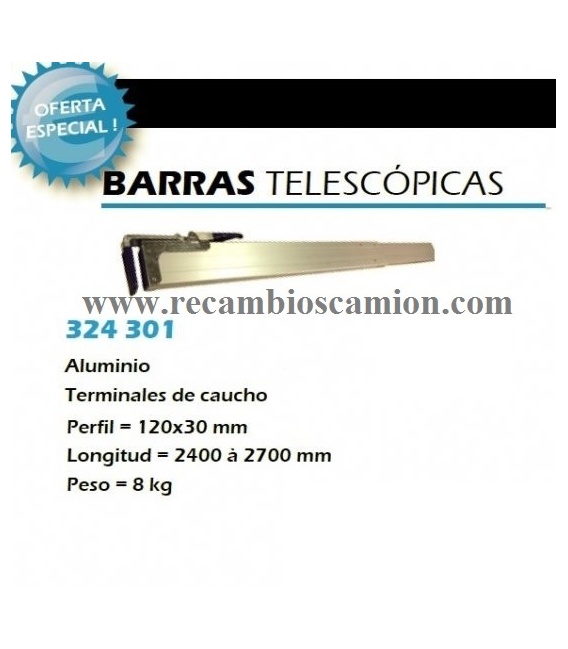 VIGA DE CARGA ALUMINIO EXTENSIBLE