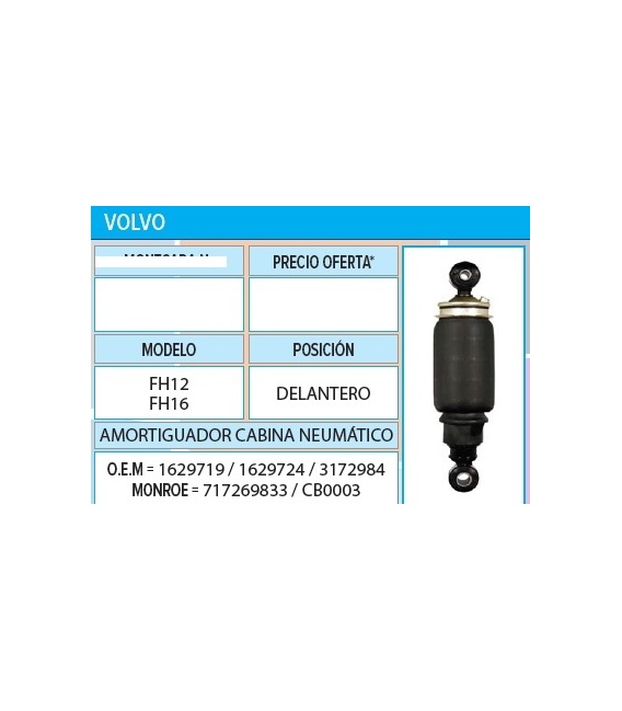 AMORTIGUADOR VOLVO CABINA DEL