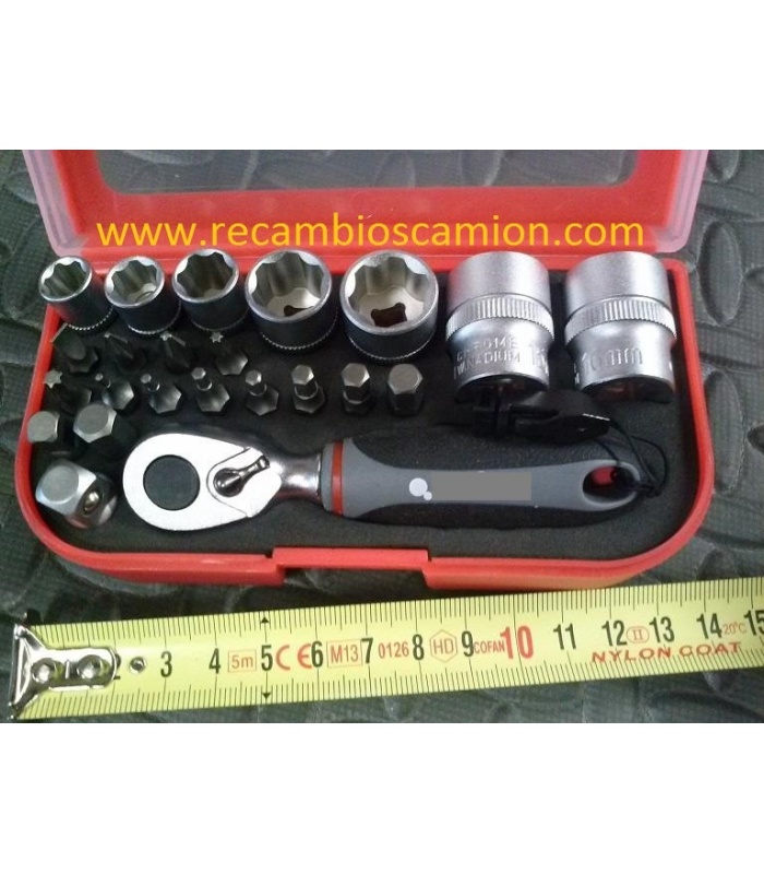 HRV6644 Mini carraca con 20 puntas