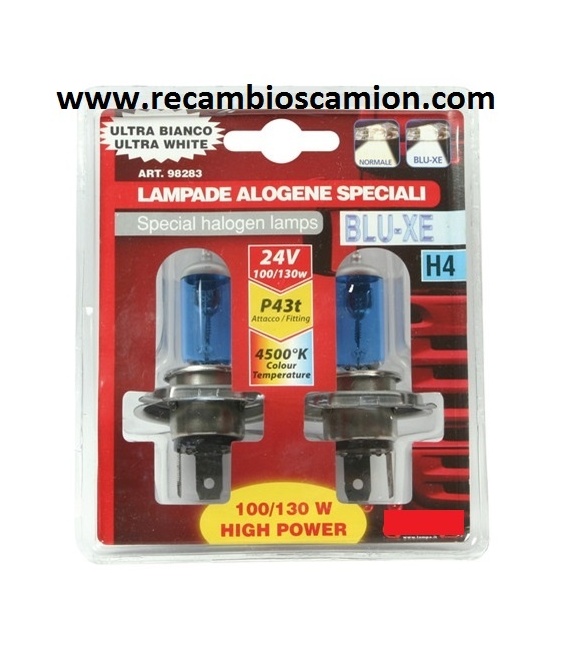 LAMPARAS H4 EFECTO XENON 24V