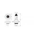 LAMPARAS H4 EFECTO XENON 24V