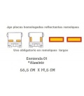 PLACAS REMOLQUES REFLECTANTES