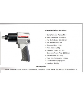 PISTOLA IMPACTO MEDIA PULGADA