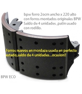 PATIN FRENO USADO CON FORROS BPW ECO