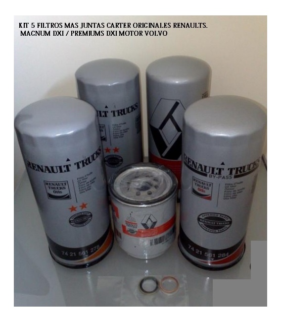 KIT 5 FILTROS RENAULT DXI