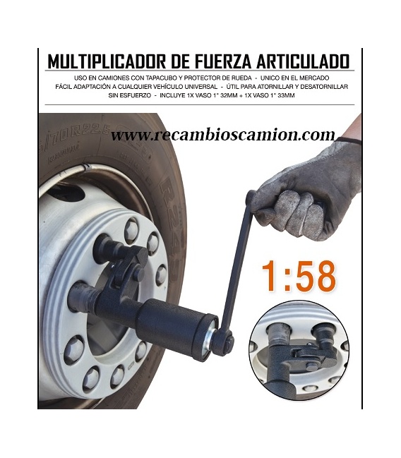 LLAVE RUEDAS MANUAL 32/33mm.